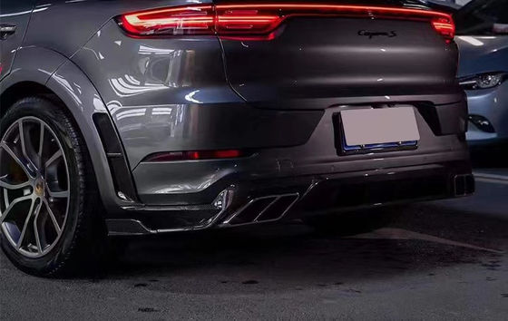 Για την Porsche Cayenne Carbon Fiber Wide Body Kit Η Cayenne αναβαθμίζει το στυλ MSY Carbon Fiber Front Lip Diffuser Spoiler Hood