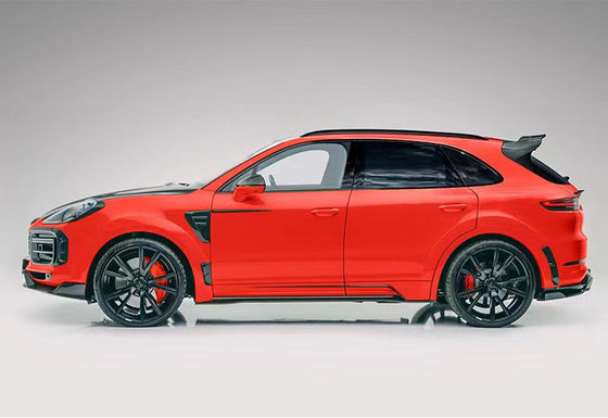 Για την Porsche Cayenne Carbon Fiber Wide Body Kit Η Cayenne αναβαθμίζει το στυλ MSY Carbon Fiber Front Lip Diffuser Spoiler Hood