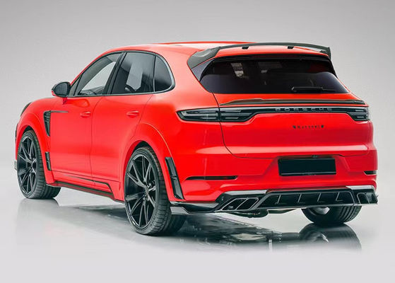 Για την Porsche Cayenne Carbon Fiber Wide Body Kit Η Cayenne αναβαθμίζει το στυλ MSY Carbon Fiber Front Lip Diffuser Spoiler Hood
