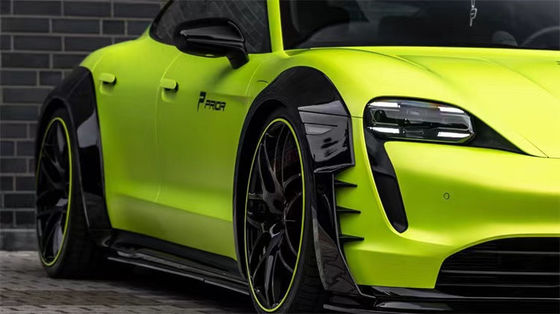 Για το Porsche Taycan Wide-body Kit Το Taycan αναβαθμίζει το PD με στυλ Carbon Fiber Front Lip Diffuser Spoiler Side Skirt Wheel Arch