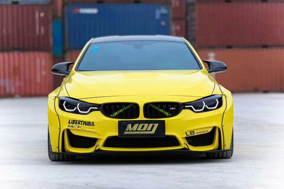 ΛΒ Wide-body Kit για BMW M4 F82 Wide-body Kit M4 F82 Αναβαθμισμένο LB Style Front Lip Diffuser Spoiler Carbon Fiber Body Kit