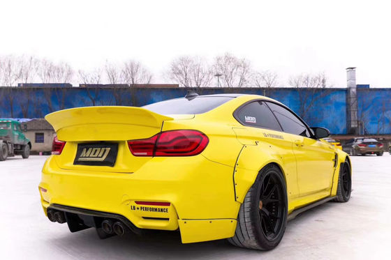 ΛΒ Wide-body Kit για BMW M4 F82 Wide-body Kit M4 F82 Αναβαθμισμένο LB Style Front Lip Diffuser Spoiler Carbon Fiber Body Kit