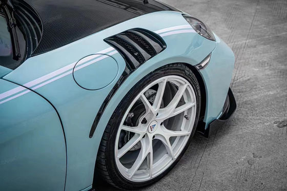 Λεϊκ Μπλου GTS Porsche Body Kit 718 Side Skirt 2017 - 2019 Μπάμπερ Σπόιλερ