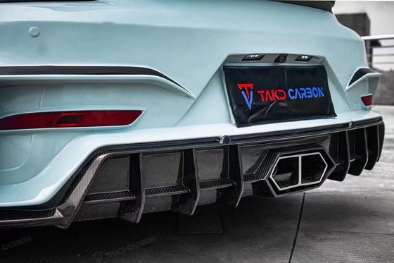 Λεϊκ Μπλου GTS Porsche Body Kit 718 Side Skirt 2017 - 2019 Μπάμπερ Σπόιλερ