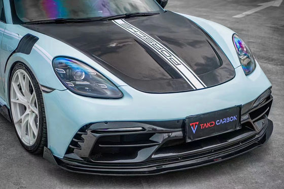 Λεϊκ Μπλου GTS Porsche Body Kit 718 Side Skirt 2017 - 2019 Μπάμπερ Σπόιλερ