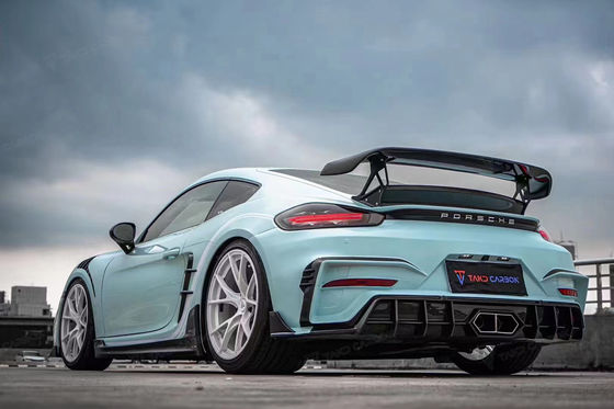 Λεϊκ Μπλου GTS Porsche Body Kit 718 Side Skirt 2017 - 2019 Μπάμπερ Σπόιλερ