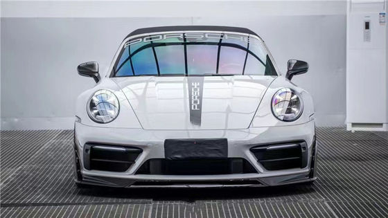 Για την Porsche 992s Carbon Fiber Body Kit 992s AE Στυλ ξηρό Carbon Fiber Front Lip Diffuser Σπόιλερ Πλευρική Φούστα