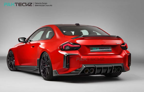 Για BMW M2 G87 Carbon Fiber Body Kit M2 Αναβαθμισμένο Paktechz Στυλ Carbon Fiber Front Lip Diffuser Spoiler Hood