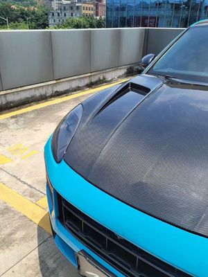 2019 Black Porsche Cayenne Body Kit TH Style Καλυπτήριο κινητήρα Κάλυψη από ξηρή ανθρακική ίνα