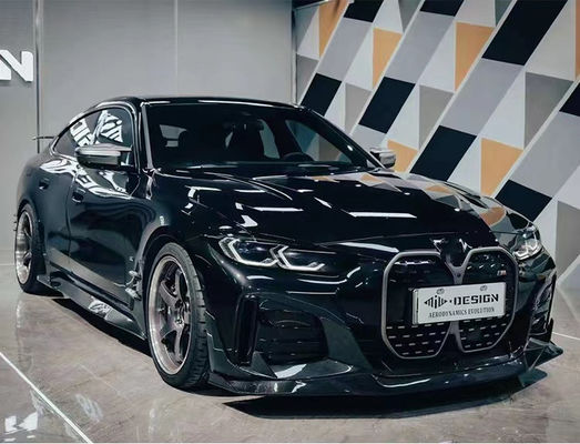 Για BMW I4 Carbon Fiber Body Kit I4 Carbon Fiber Front Lip Diffuser Spoiler Side Skirt Hood I4 Body Kit