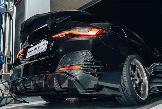 Για BMW I4 Carbon Fiber Body Kit I4 Carbon Fiber Front Lip Diffuser Spoiler Side Skirt Hood I4 Body Kit