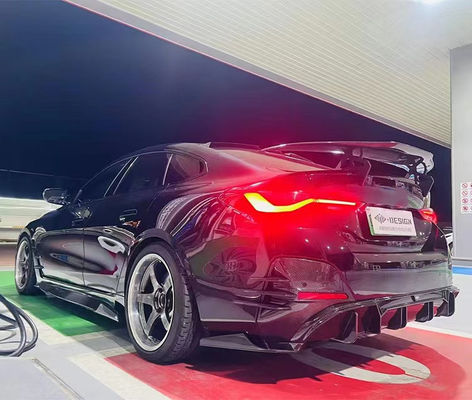 Για BMW I4 Carbon Fiber Body Kit I4 Carbon Fiber Front Lip Diffuser Spoiler Side Skirt Hood I4 Body Kit