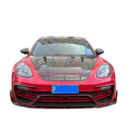 MSY Panamera 971 Κουτί σώματος Κόκκινη ανθρακική ίνα Αντικατάσταση μπροστινού προφυλακτήρα Spoiler Widebody Kit