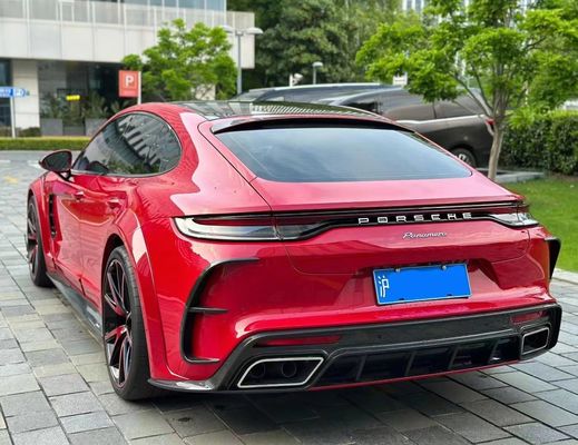 MSY Panamera 971 Κουτί σώματος Κόκκινη ανθρακική ίνα Αντικατάσταση μπροστινού προφυλακτήρα Spoiler Widebody Kit