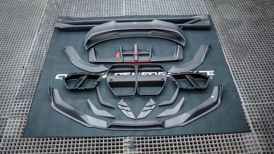 Για BMW G80 G82 M3 M4 Carbon Fiber Body Kit G80 G82 M3 M4 Αναβαθμισμένο στυλ AE Front Lip Diffuser Spoiler Side Skirt Body Kit
