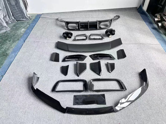 Επισκευή Porsche 992 Body Kit BS Style Turbo Widebody Diffuser Spoiler ξηρό υλικό από ανθρακονήματα