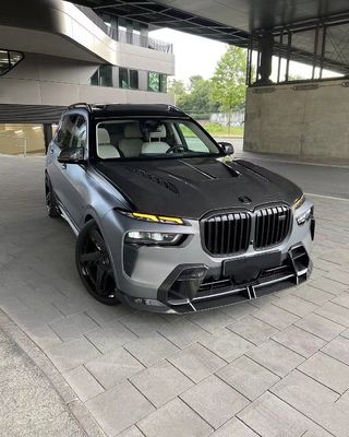 Για BMW X7 Κιτ σώματος από ανθρακονήματα X7 Αναβαθμισμένο κιτ σώματος από ανθρακονήματα με πρόχειρο διάχυτο χείλη Spoiler Hood