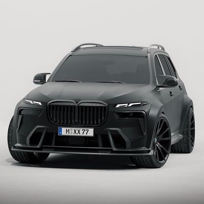 Για την BMW X7 Carbon Fiber Body Kit X7 Carbon Fiber Front Lip Diffuser Spoiler Hood Side Skirt Wide Body Kit