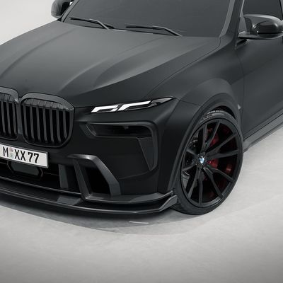 Για την BMW X7 Carbon Fiber Body Kit X7 Carbon Fiber Front Lip Diffuser Spoiler Hood Side Skirt Wide Body Kit