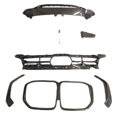 Για την BMW X7 Carbon Fiber Body Kit X7 OEM Style Carbon Fiber Front Lip Diffuser Μεγάλο Light Shade Body Kit