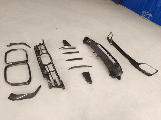Για την BMW X7 Carbon Fiber Body Kit X7 OEM Style Carbon Fiber Front Lip Diffuser Μεγάλο Light Shade Body Kit