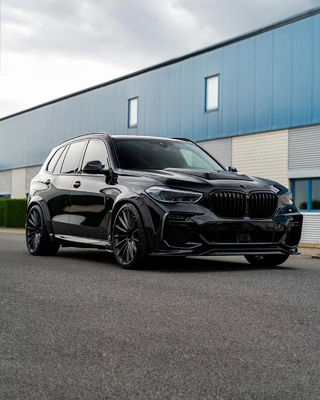 Για BMW X5 G05 F95 Carbon Fiber Widebody Kit X5 G05 F95 Carbon Fiber Front Lip Diffuser Spoiler Wide-body Kit