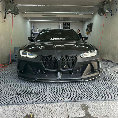 4 Coupe Bmw M3 Body Kit Blue Αντικατάσταση Μπροστά GEEX Στυλ Μπροστά Bumper Fenders