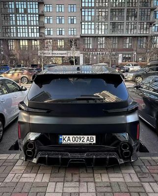 XM Bmw Wide Body Kit Carbon Fiber Front Lip Spoiler Μαύρο Bmw Πλευρική φούστα