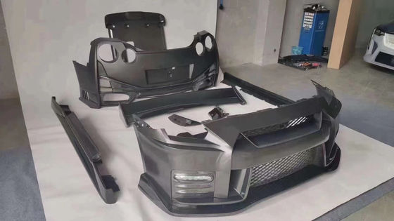 200MM Nissan Gtr Body Kit 2008 - 2020 Nissan Μπροστά Προφυλακτήρα Προφυλακτήρα Κάλυψη Μηχανής Σπόιλερ