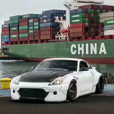350Z Nissan Body Kit ρητίνη ίνες προφυλακτήρα πίσω διαχέτης αυτοκινήτου μπροστινό σπόιλερ πλευρική φούστα