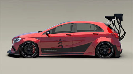 Για την Mercedes AMG A45 Carbon Fiber Body Kit A45 Upgraded Top Style Front Shovel Diffuser Spoiler Wide-body Kit