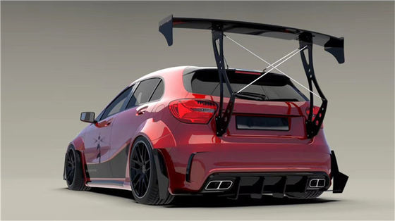 Για την Mercedes AMG A45 Carbon Fiber Body Kit A45 Upgraded Top Style Front Shovel Diffuser Spoiler Wide-body Kit