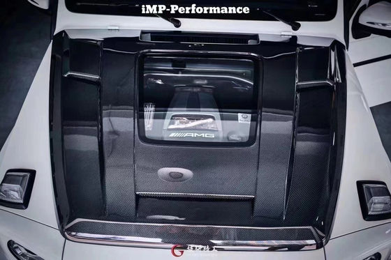 Για την κατηγορία Benz G W463 W464 Carbon Fiber Hood G500G55G63G350 IMP Διαφανές στυλ κάλυμμα μηχανής
