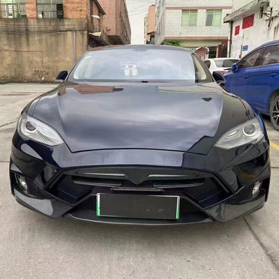 Πώληση Model S Body Kit Carbon Fiber Μπροστά και πίσω προφυλακτήρα πλάγια φούστες Spoiler για Tesla Model S