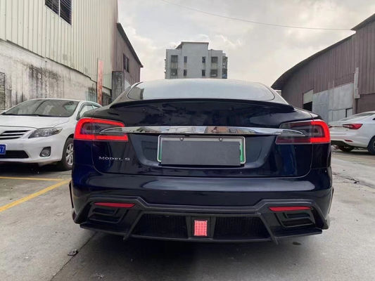 Πώληση Model S Body Kit Carbon Fiber Μπροστά και πίσω προφυλακτήρα πλάγια φούστες Spoiler για Tesla Model S