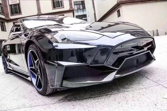 Πώληση Model S Body Kit Carbon Fiber Μπροστά και πίσω προφυλακτήρα πλάγια φούστες Spoiler για Tesla Model S