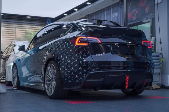 Συσκευές αυτοκινήτων για Tesla MODEL Y Body Kit MODEL Y Upgraded SD-style Front and Rear Bumper Spoiler Carbon Fiber Body Kit