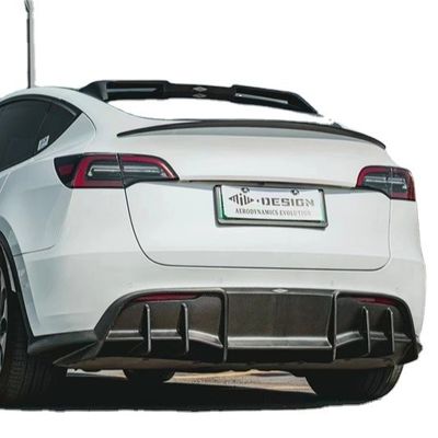 Συσκευές αυτοκινήτων για Tesla MODEL Y Carbon Fiber Body Kit MODEL Y Upgraded MIW-style Carbon Fiber Front Shovel Diffuser Spoilerbody Kit