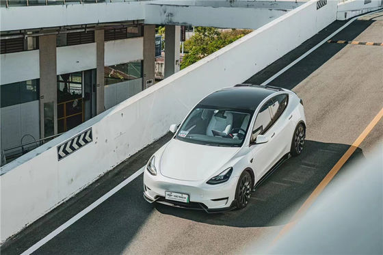Συσκευές αυτοκινήτων για Tesla MODEL Y Carbon Fiber Body Kit MODEL Y Upgraded MIW-style Carbon Fiber Front Shovel Diffuser Spoilerbody Kit