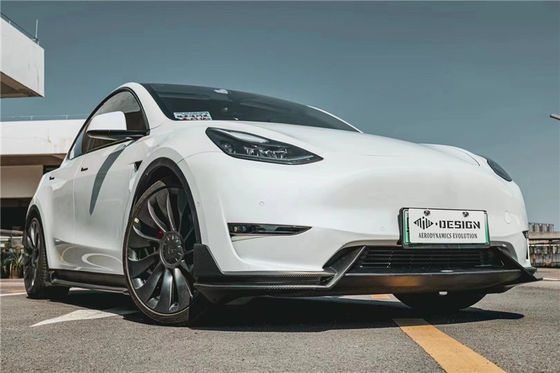 Συσκευές αυτοκινήτων για Tesla MODEL Y Carbon Fiber Body Kit MODEL Y Upgraded MIW-style Carbon Fiber Front Shovel Diffuser Spoilerbody Kit