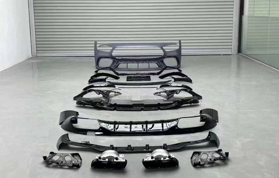 Συσκευές αυτοκινήτων για Mercedes-Benz AMG GT50 GT53 Kit GT43 GT50 GT53 Upgraded GT63S Style Front and Rear Bumper Body Kit