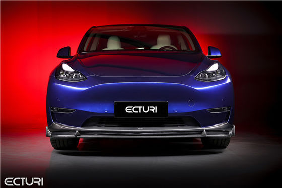 Συσκευή σώματος από ανθρακονήματα για Tesla MODEL Y MODEL Y Upgraded Ecturi Style Front Shovel Diffuser Spoiler Body Kit