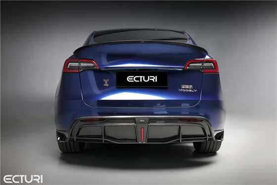 Συσκευή σώματος από ανθρακονήματα για Tesla MODEL Y MODEL Y Upgraded Ecturi Style Front Shovel Diffuser Spoiler Body Kit