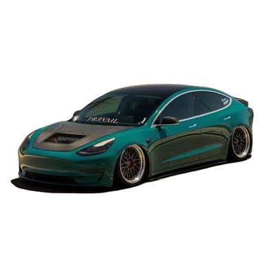 146cm Model 3 Tesla Body Kit Πλαστικό Διαφανές Καρμίνιο