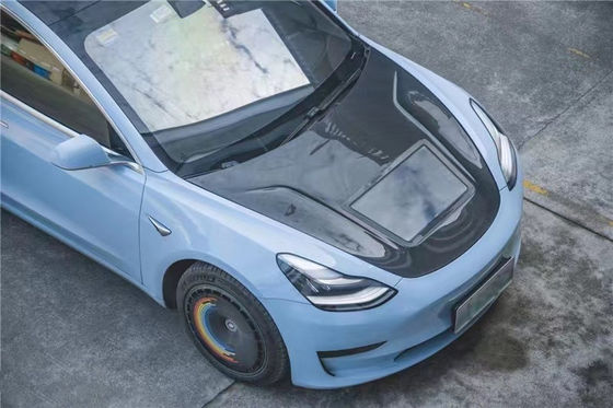 146cm Model 3 Tesla Body Kit Πλαστικό Διαφανές Καρμίνιο