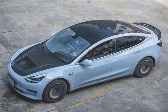 146cm Model 3 Tesla Body Kit Πλαστικό Διαφανές Καρμίνιο