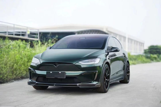 CMST Tesla Model X Kit Σώματος Σκοτεινό Πράσινο Tesla Widebody Kit 2023 Προσωπικό διάχυτο χείλη