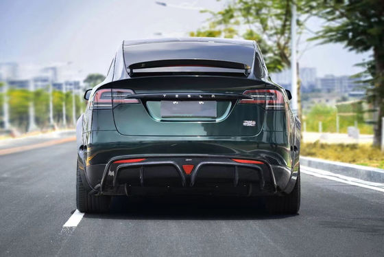 CMST Tesla Model X Kit Σώματος Σκοτεινό Πράσινο Tesla Widebody Kit 2023 Προσωπικό διάχυτο χείλη