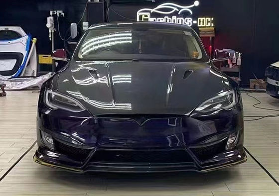 Σχήμα S Tesla Body Kit 2017 - 2019 πίσω προφυλακτήρα σπόιλερ κινητήρας κουκούλας