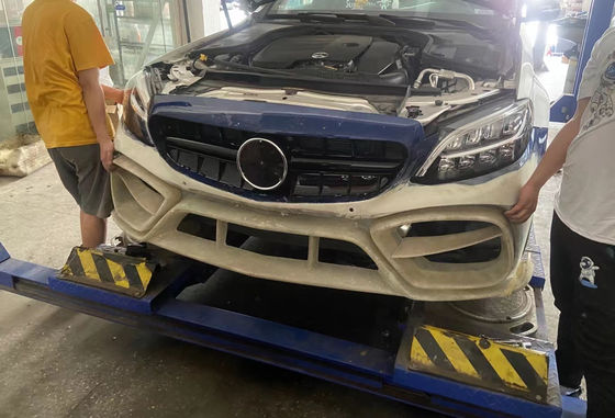 Συσκευές αυτοκινήτων για Mercedes W205 C180 C260 C300 Κουτί σώματος W205 C180 C260 C300 Αναβαθμισμένο IMP Στυλ Κουτί σώματος εμπρός προφυλακτήρα